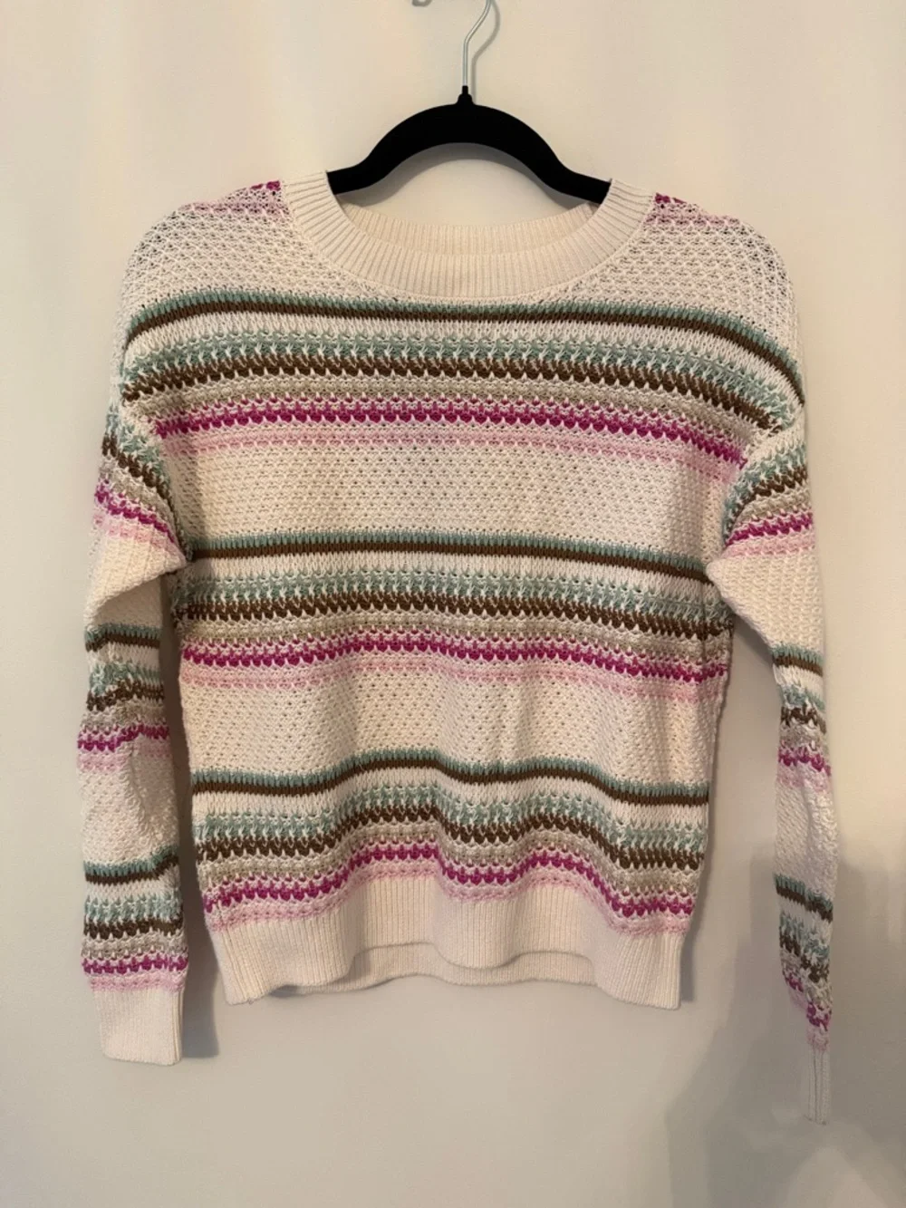 NWT Loft Striped Knit Sweater - Picture 1 of 5